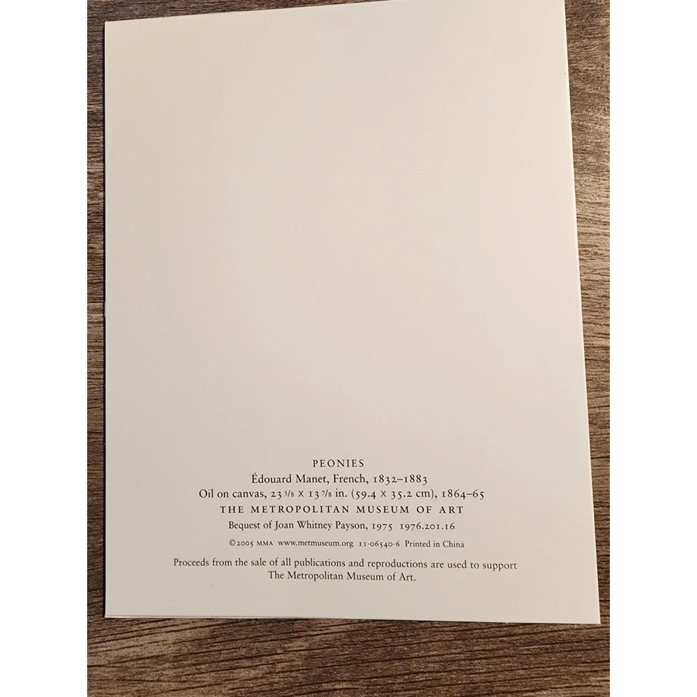 Metropolitan Museum of Art Floral Note Cards Set Manet Chen Chun Lilies 16ct